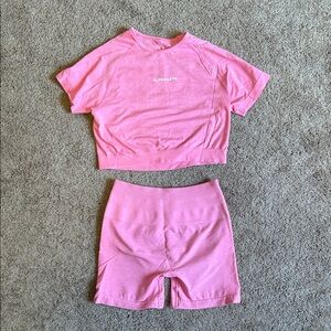 Alphalete Vibrant Pink Activewear Set